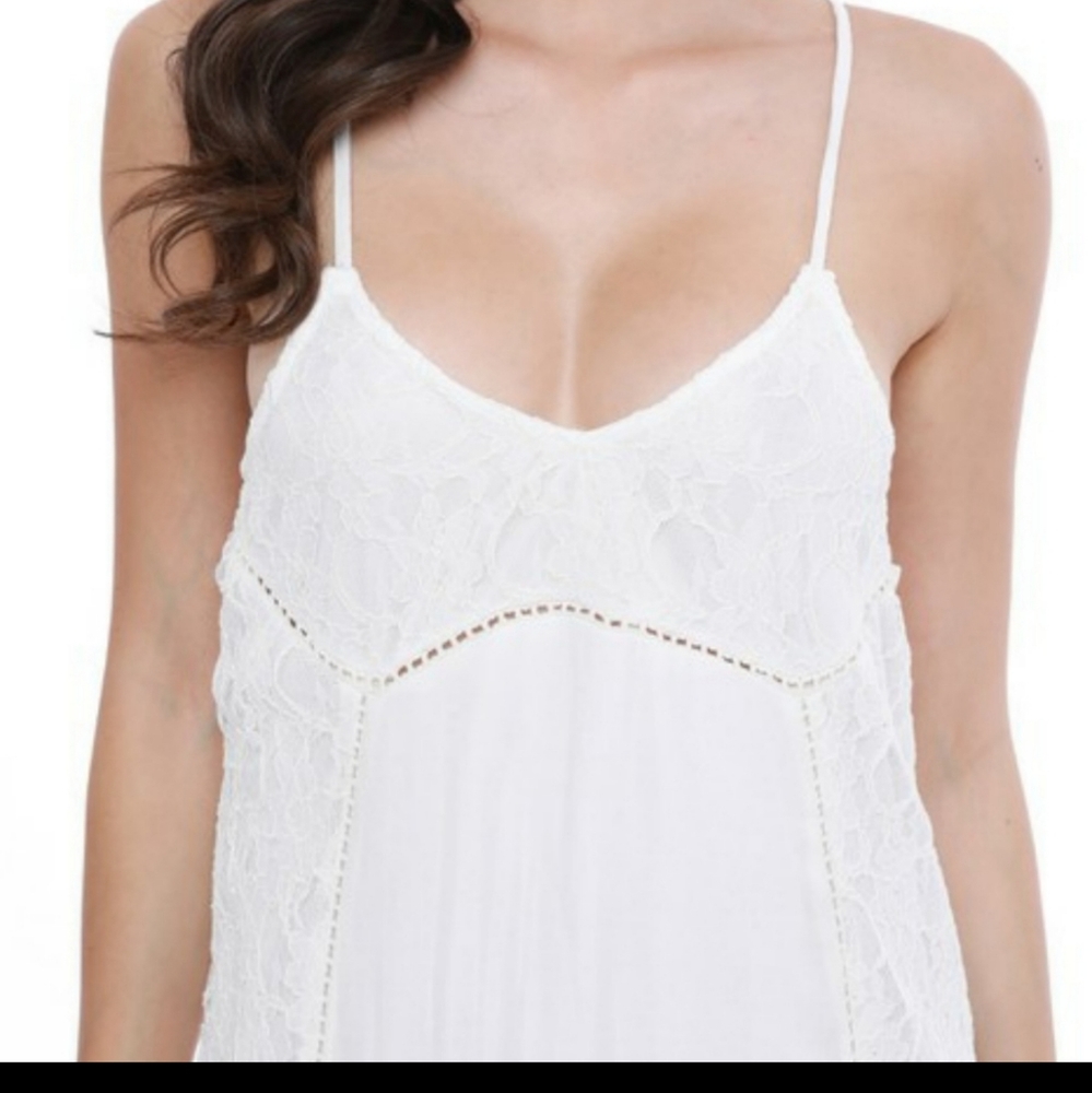 White Boho Maxi Dress - Picture 2 of 3
